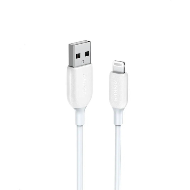 Anker A8812H21 Powerline IIl Usb-A Cable With Lightning Connector 3Ft,White | A8812H21-WT