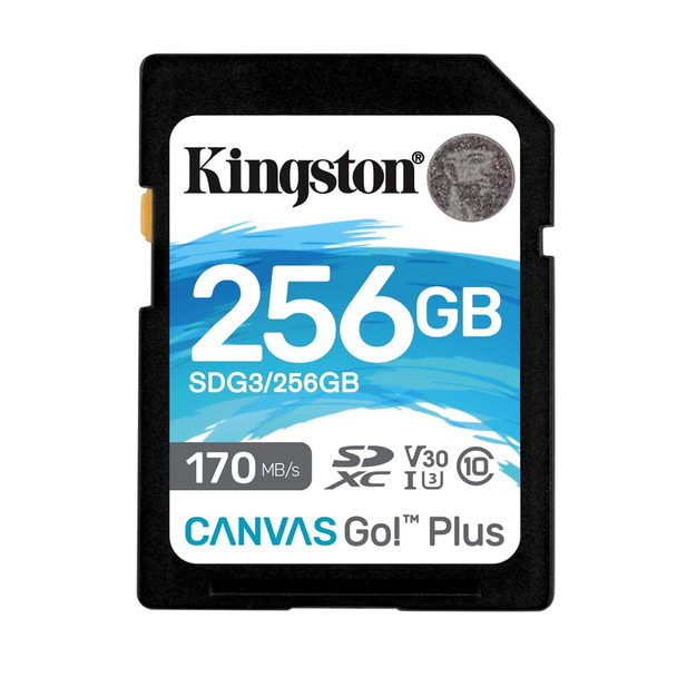 Kingston 256GB SDXC Canvas Go Plus 170MB/S SD Card | SDXC-256GB
