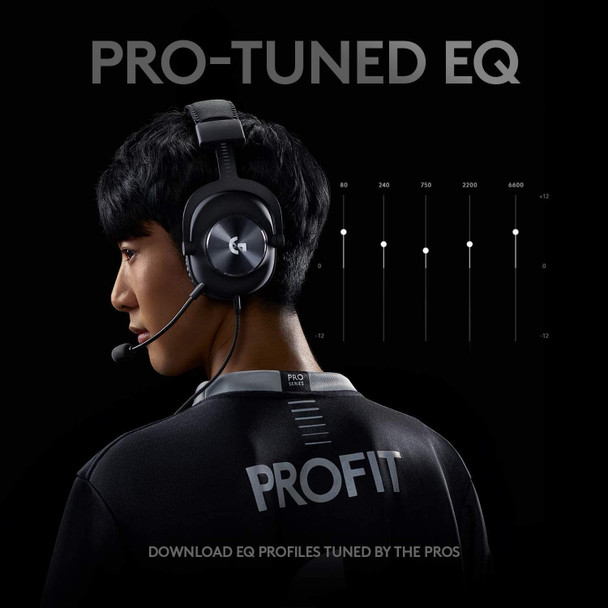 Logitech G PRO X Wired Gaming Headset - Black | 981-000818
