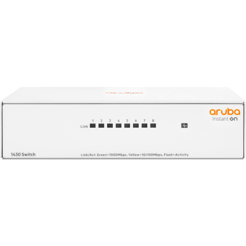 Aruba Instant On 1430 8-Port Unmanaged Switch | R8R45A