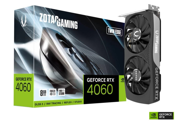 Zotac Gaming Geforce RTX 4060 8GB Twin Edge 128bit,black | ZT-D40600E-10M