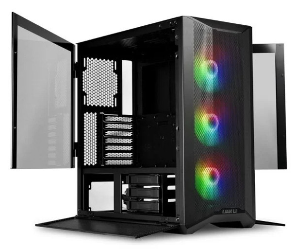 Lian Li LANCOOL II Mesh Performance RGB E-ATX MID Tower Case, Black | LIAN-LI-II-MESH