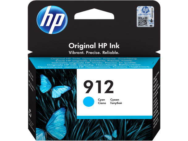 HP 912 Original Ink Cartridge, Cyan | 3YL77AE