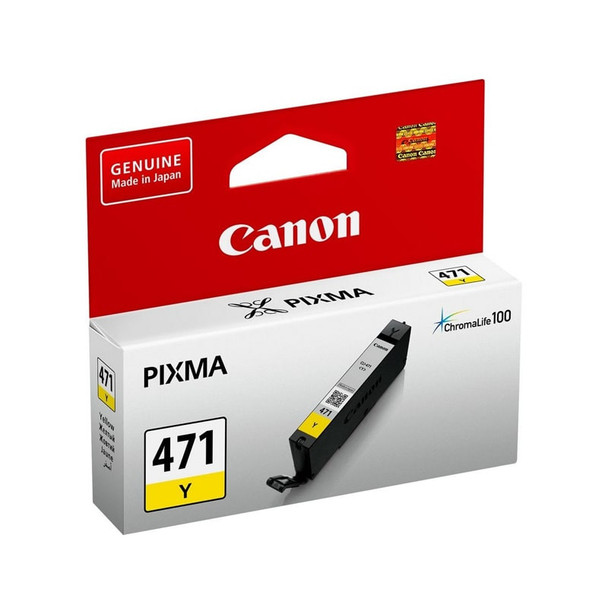 Canon Original Ink Cartridge, Yellow | CLI-471