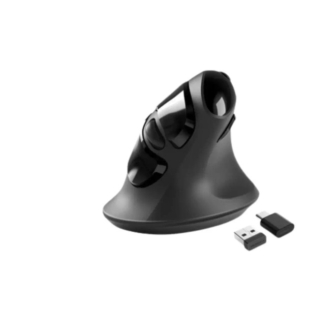 Micropack Mp-v03w Usb-c Usb-a Dual Receiver Ergonomic Vertical Wireless Mouse ,Black | MP-V03W