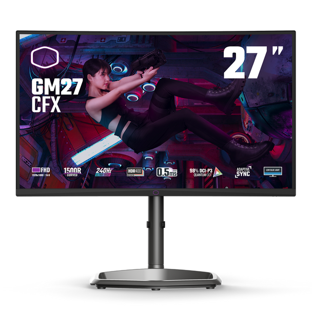 Cooler Master GM27 27″ 240HZ 0.5ms FHD Curved Gaming Monitor | CMI-GM27-CFX-EK