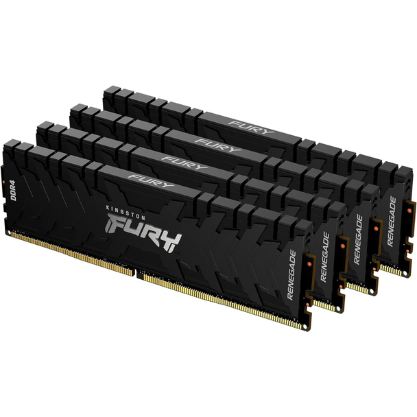 Kingston FURY Renegade 64GB (2x32GB) 3600MT/s DDR4 CL18 Desktop Memory Kit of 4 | KF436C18RBK4/128