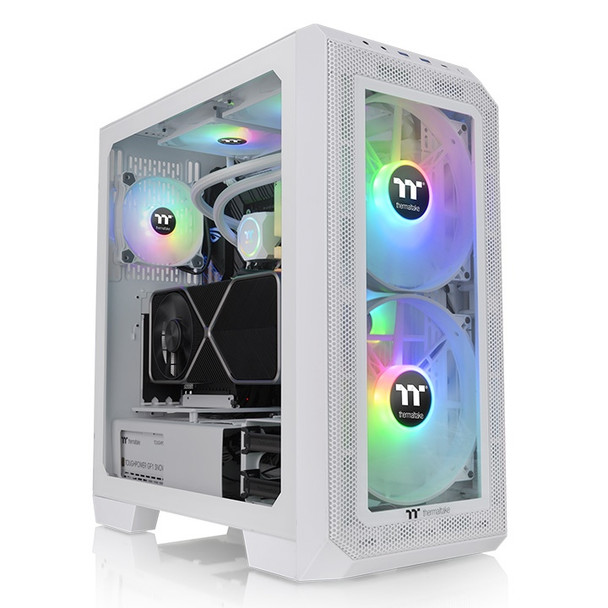 ThermalTake View 300 MX Snow Mid Tower Chassis | CA-1P6-00M6WN-00