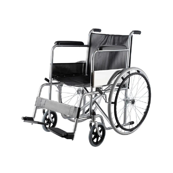 Mx Mobility Wheelchair, Metal Frame With 24" Rear Wheel and 8" Front Wheel,foldable With Foot and Leg Rest | Mx79306