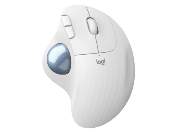 ‎Logitech ERGO M575 Wireless Trackball Mouse , for Windows, PC and Mac with Bluetooth and USB capabilities, Off white | 910-005870