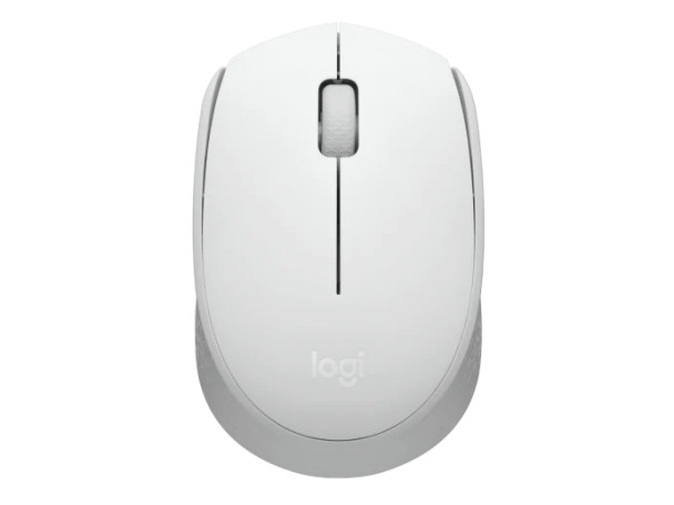 Logitech M170 Wireless Mouse for PC, Mac, Laptop, 2.4 GHz with USB Mini Receiver, Optical Tracking, 12-Months Battery Life, Ambidextrous - Off White | ‎910-006864
