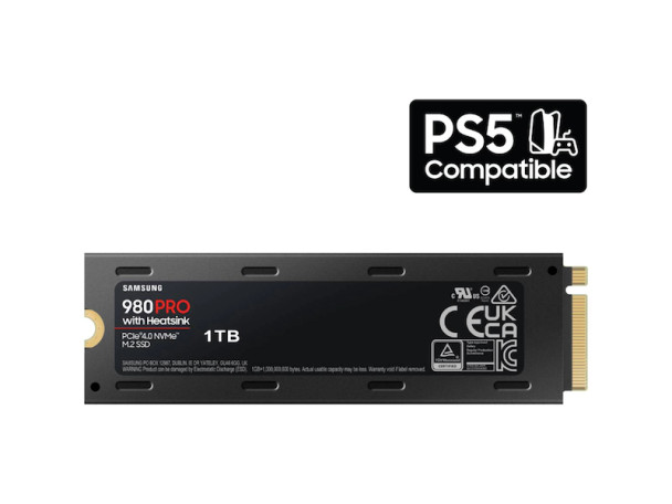 Samsung 1TB 980 PRO PCIe 4.0 x4 M.2 Internal SSD with Heatsink ps5 compatible | MZ-V8P1T0CW