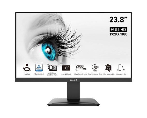 MSI Pro 23.8" 100Hz Professional Business Monitor | MP2412