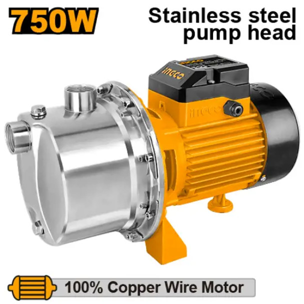 INGCO stainless steel water pump 1 HP 750 W | JPS075082