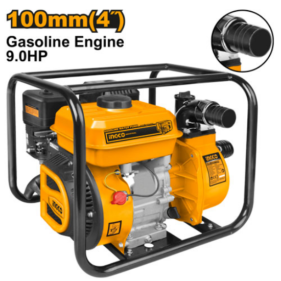 INGCO Gasoline Engine water pump 4" 9HP 1500L/min| GWP402