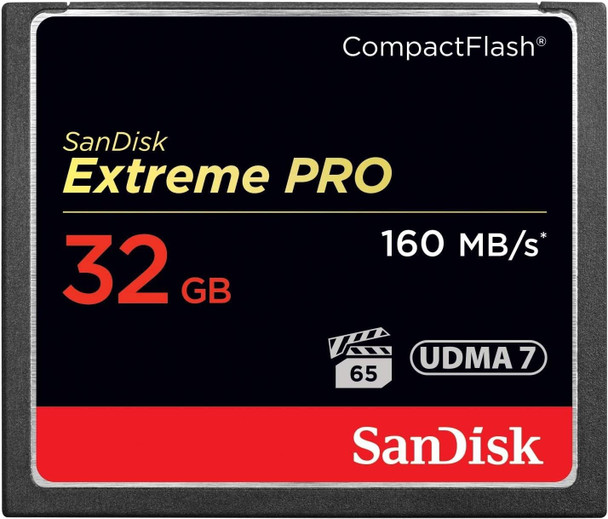 SanDisk 32GB Extreme PRO CompactFlash Memory Card | SDCFXPS-032G-X46