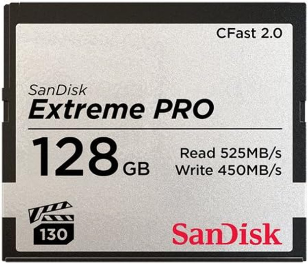 SanDisk 128GB Extreme PRO CFast 2.0 Memory Card | SDCFSP-128G-G46D