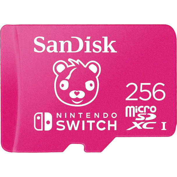 SanDisk Nintendo MicroSD UHS I Card - Fortnite Edition, Cuddle Team, 256GB | SDSQXAO-256G-GN6ZG