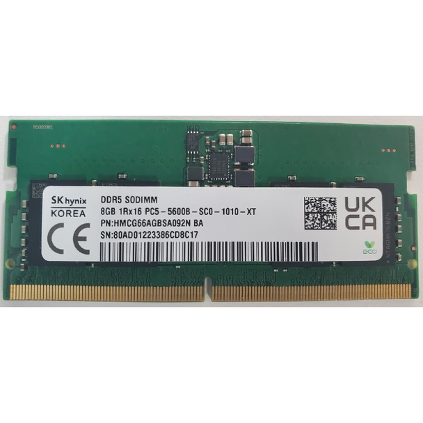 SK Hynix 8GB DDR5 5600 Mhz 1Rx16 SODIMM RAM For Laptop | HMCG66AGBSA092N