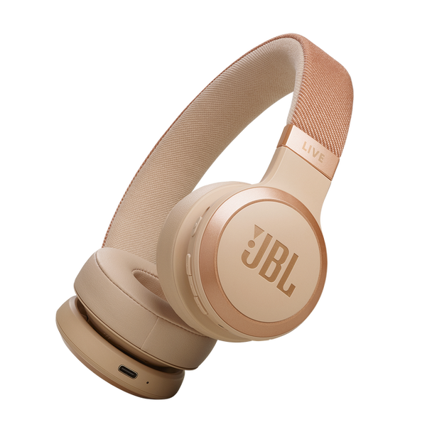 JBL Live 670btnc Bluetooth Headset , Sand| JBLLIVE670NCSAT