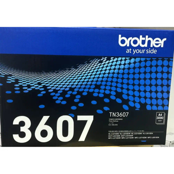 Brother TN-3607 Toner Cartridge High Capacity 3000 pages for HL-L5210 HL-L6210 | TN-3607