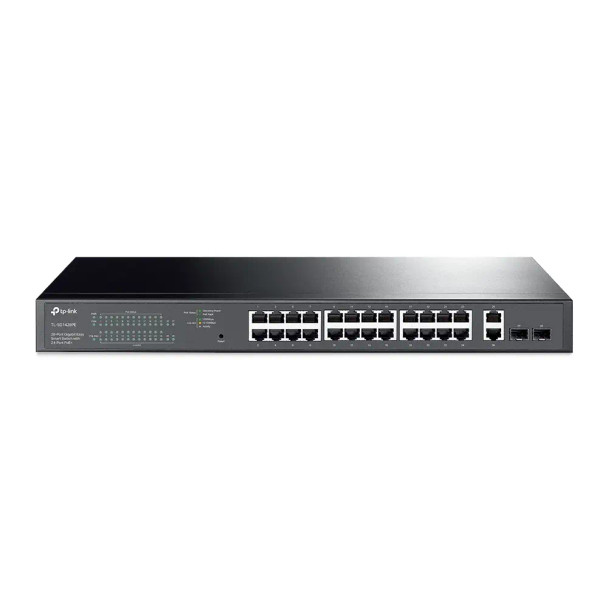 TP-Link 28-Port Gigabit Easy Smart Switch with 24-Port PoE+ | TL-SG1428PE