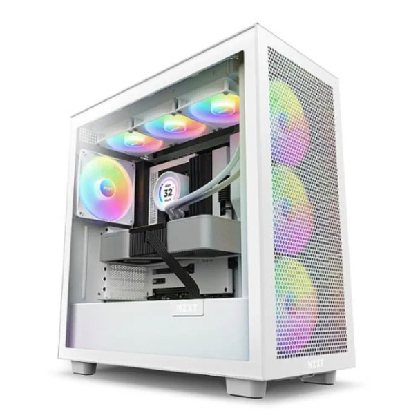NZXT H Series H7 Flow RGB Edition ATX Mid Tower Chassis White Color |CM-H71FW-R1