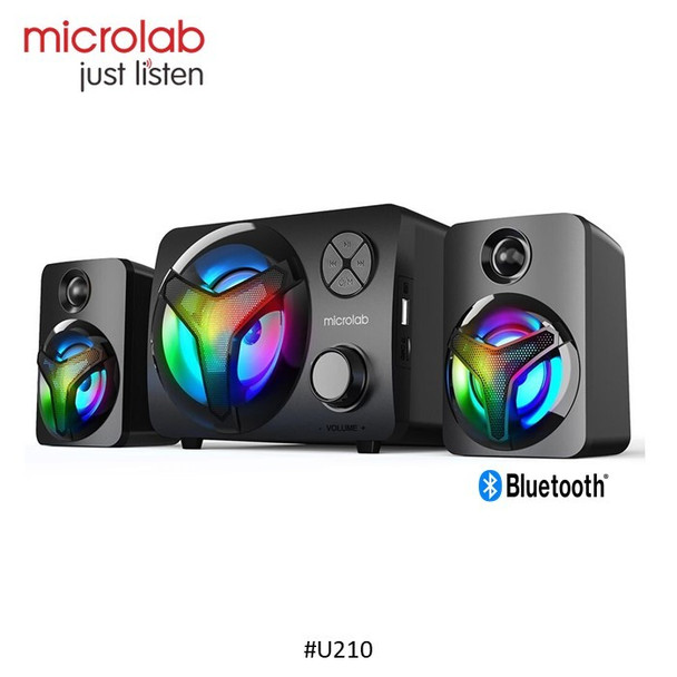 Microlab Mini Stereo 2.1 Channel RGB Speaker | U210