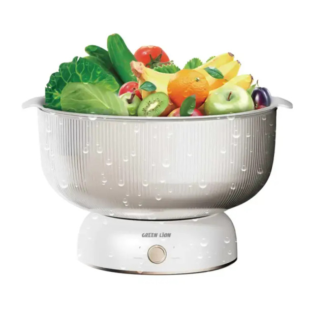 Green Lion Fruit & Vegetable Washing Machine 3.5L 15W - White | GNFRVEGWMWH