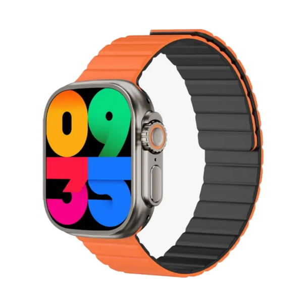 Green Lion Ultra SE Smart Watch - Titanium / Orange + Black | GNULSESWTORBK