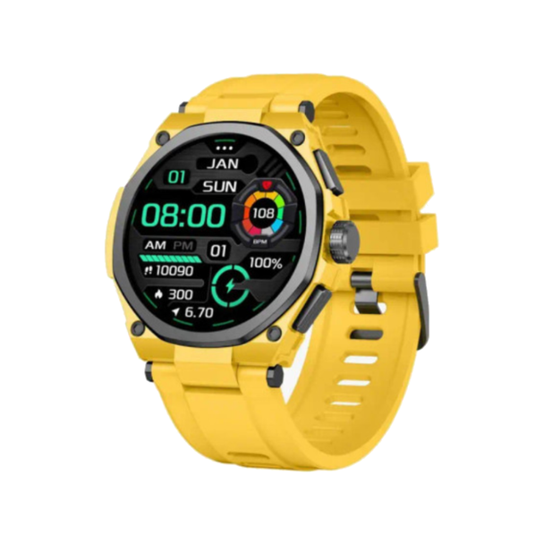 Green Lion Grand Smart Watch with Yellow Case - Yellow | GNGRNDSWYLYL