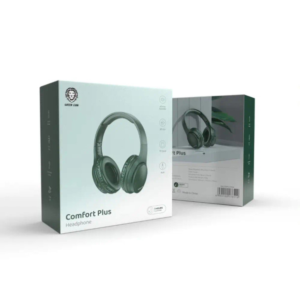 Green Lion Comfort Plus Headphones - Green | GNCOMPLHPGN