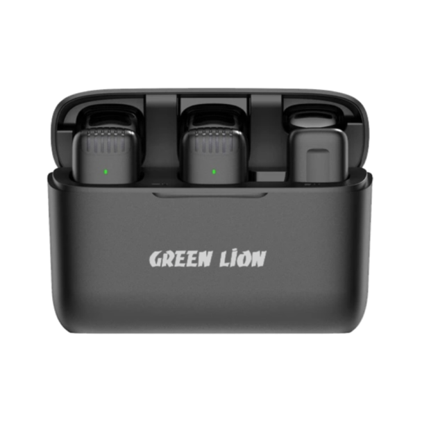 Green Lion 2 in 1 Wireless Microphone (Type-C Connector ) - Black | GN2WMICTYCBK