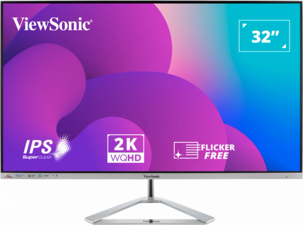 ViewSonic 32" 2K Frameless Entertainment Monitor | VX3276-2K