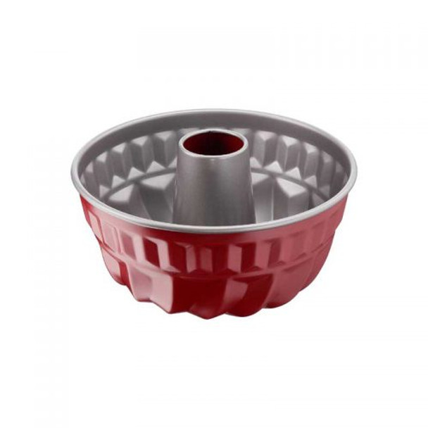 Tefal Delibake Kugelhopf Steel Baking Mould 22cm, Red | J1640214