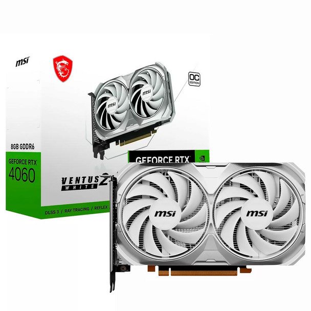 MSI GeForce RTX 4060 Ventus 2X White 8G OC | 912-V516-030