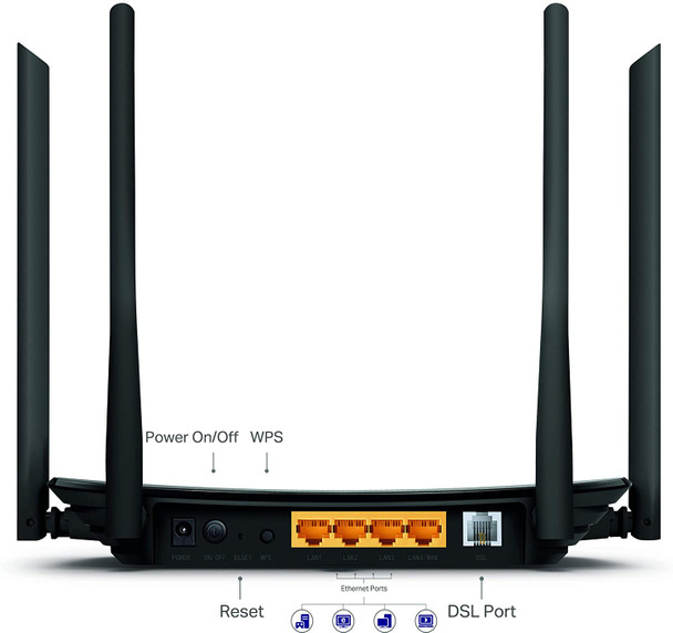 TPLINK Archer VR300 AC1200 Wireless VDSL/ADSL Modem Router | Archer VR300