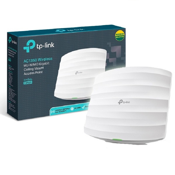 TP-Link Omada AC1350 Gigabit Ceiling Mount Wireless Access Point | MU-MIMO, Seamless Roaming & Beamforming | PoE Powered w/PoE Injector Included | Centralized Cloud Access & Free Omada app ( EAP225 )
Your image was added to the product.