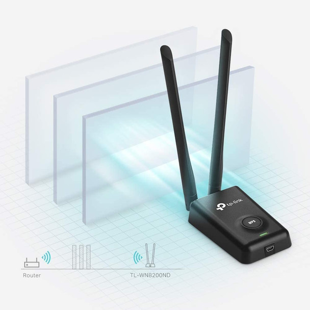 TP-Link N300 Wireless High Powered USB Adapter ( TL-WN8200ND )