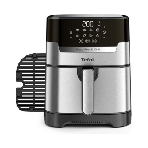 TEFAL 1550W Easy Fry Precision+ 2-in-1 Digital Air Fryer and Grill | EY505D27
