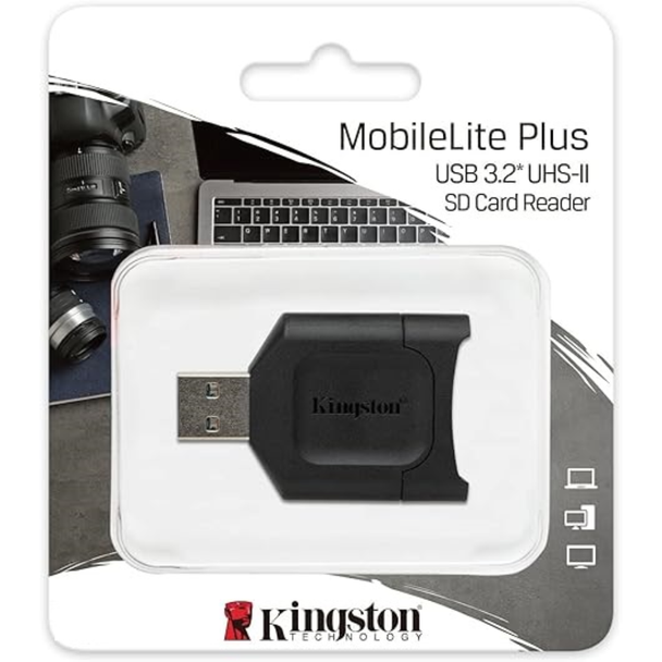 Kingston MobileLite Plus USB 3.2 SDHC/SDXC UHS-II Card Reader | MLP