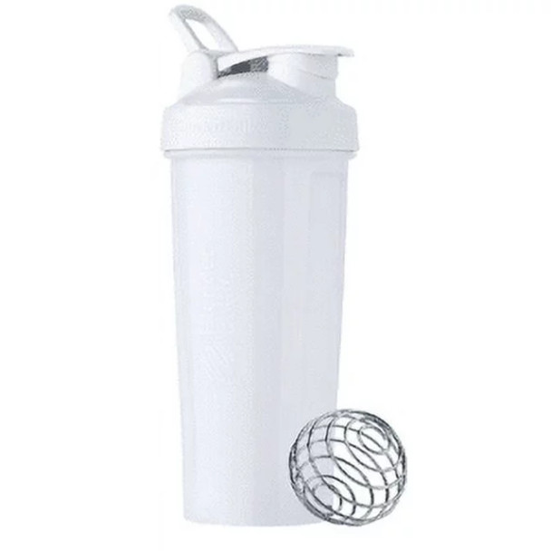 BlenderBottle Pro Series 28 oz White Shaker Cup with Wide Mouth and Flip-Top Lid | C06140