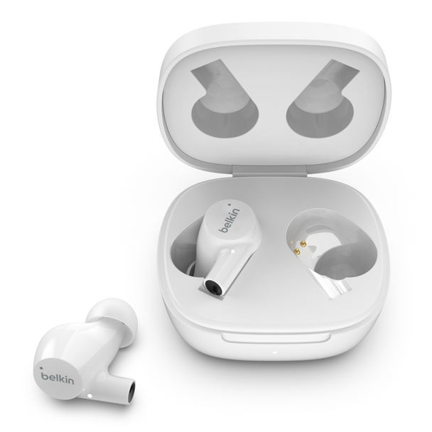 Belkin SoundForm Rise True Wireless Earbuds, White| AUC004BTWH