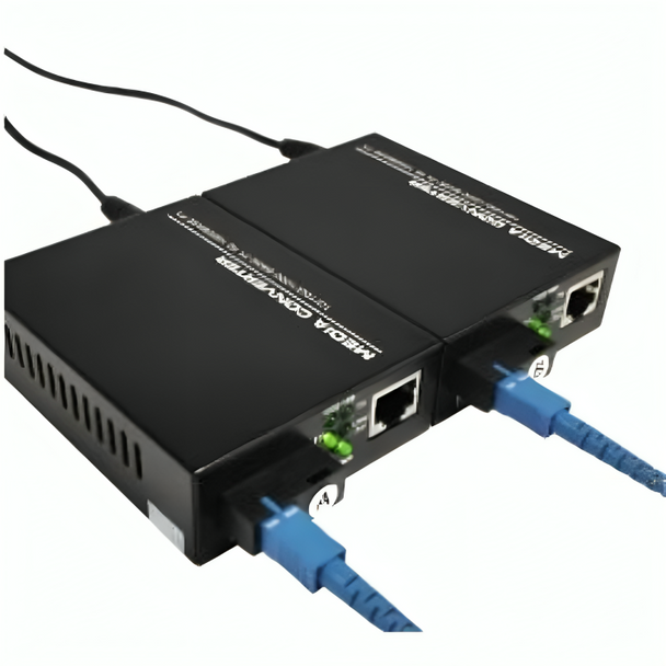 Eussonet 1Pair Fiber Media Converter Gigabit Single Fiber, Single-mode, SC 20Km | EU-G210SB-20A/B