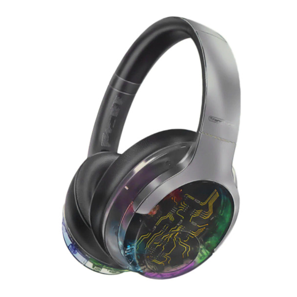 Promate Transtune ANC Wireless Headphones With RGB - Silver