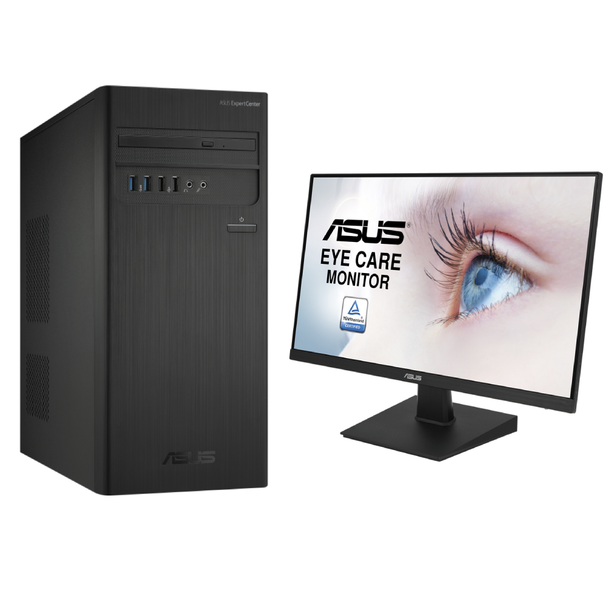 Asus ExpertCenter D500TC Tower Desktop - Intel Core i7 11700 - RAM 2x16GB DDR4 - 1TB+NVMe 256GB - RTX 3060 12GB DDR6 + Free ASUS 24" VA24HE Frameless | D500TC-7117000900