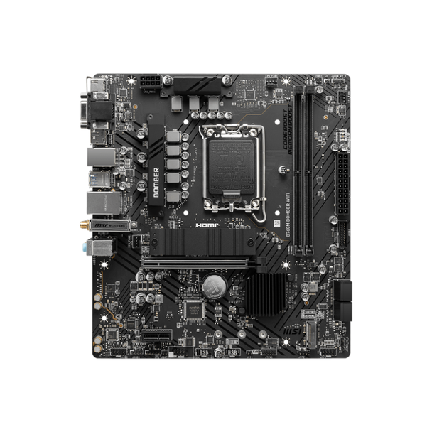 MSI B760M Bomber WiFi Motherboard | B760M - 911-7D90-026