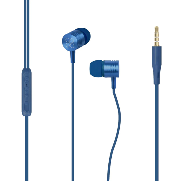 Promate Universal In‐Ear Stereo Earphone With Inline Mic & Universal Volume Control | META.BLUE