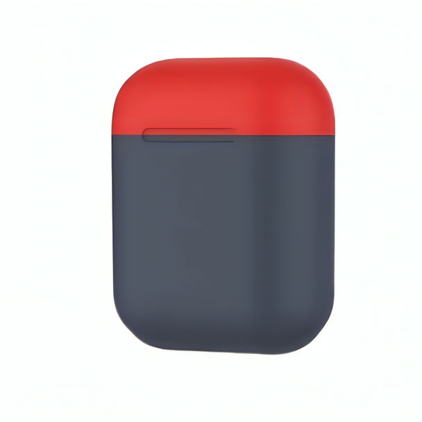 Promate Dual-Toned Multi-Design Protective Case for Airpods - Navy | SiliCase