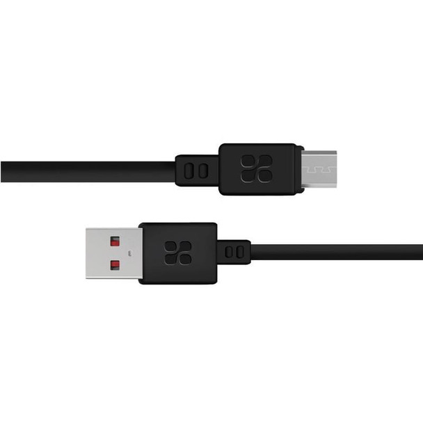 Promate Super-Durable Data & Charge USB-A to Micro- USB Cable , 1.2 Meter,Black | MICROCORD-1.BLACK